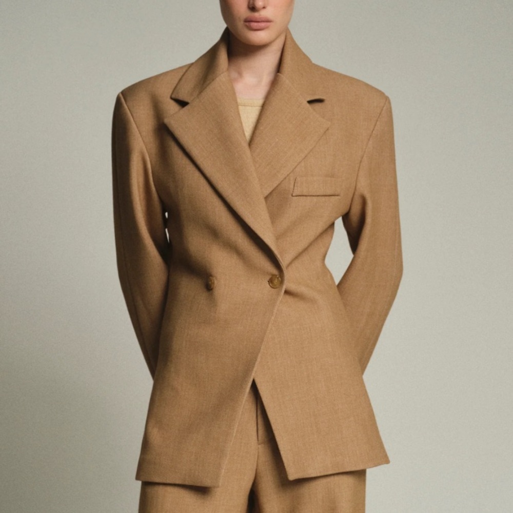 Source Unknown Tan Blazer